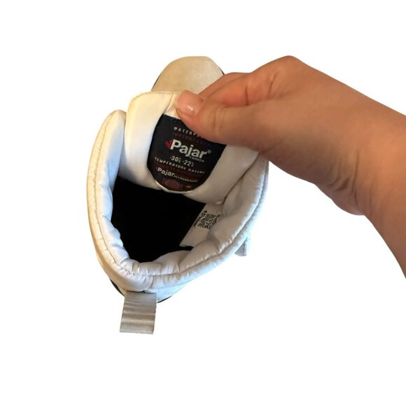 Super Stylish Pajar White Winter Boots white snow apres ski Theona wedge heel - Picture 6 of 10